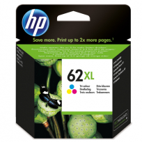 Tusz HP 62XL CMY, wysoka wydajność | 415 str.