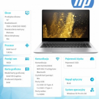 Laptop  HP EliteBook 840 G5 14" i7-8550U 16GB 512GB SSD W10P