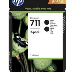 Tusz HP 711 80ml 2-Pak Czarny