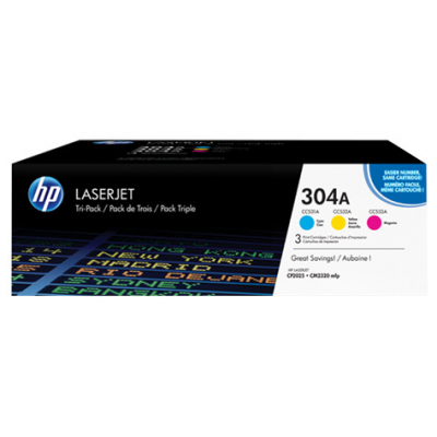 Toner HP 304A 3-pak CYM