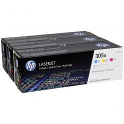 Toner HP 305A 3-pak CMYK