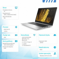 Laptop  HP EliteBook 840 G6 14 FHD i5-8265U 8GB 256GB W10P 