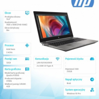 Laptop  HP ZBook 15 G6 15.6 FHD E-2286M 512GB 32GB W10P 