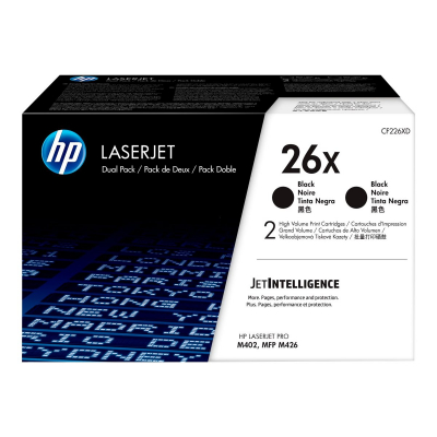 Toner HP 26X Original Czarny 2-Pak | 9000 str. |