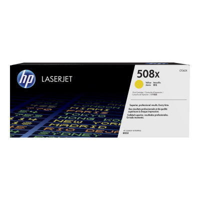 Toner HP 508X Żółty | 9500str | LaserJet M552dn, M553dn,n,x, M577c,dn,f