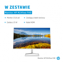 Monitor HP M24fwa 23.8 IPS FHD 3D-Sub HDMI 2Y