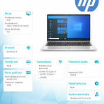 Laptop HP ProBook 650 G8 15.6 FHD i5-1135G7 16GB 256GB BK FPR W10P 3Y