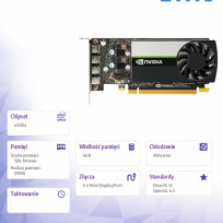 Karta graficzna HP  NVIDIA T600 4GB GDDR6 4mDP PCIe
