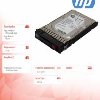 Dysk HP 2TB 7200rpm SATA 3.5in Enterprise 2Z274AA