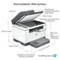 Urządzenie wielofunkcyjne HP LaserJet MFP M234sdne A4 mono 29ppm Print Scan Copy