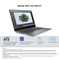 Laptop HP Zbook Studio 15 G8 15.6 FHD i7-11850H 32GB 1TB SSD RTX A3000 BK FPR W11P 3Y P&R