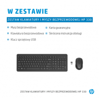 Zestaw klawiatura + mysz HP 330