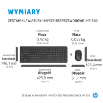 Zestaw klawiatura + mysz HP 330