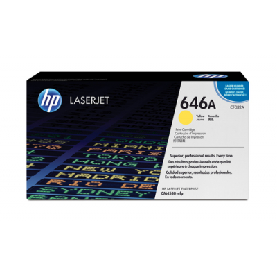 Toner HP 646A żółty | 12500 str.