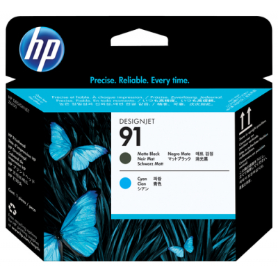 Głowica drukująca HP 91 Cyan, czarny mat