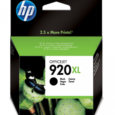 Tusz HP 920XL czarny, wysoka wydajność | 1200 str.