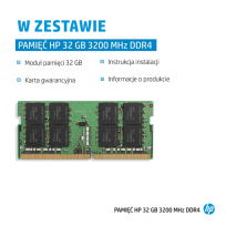 Pamięć HP 32GB DDR4 1x32GB 3200 SODIMM Memory -WW