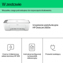 Urządzenie wielofunkcyjne HP DeskJet 2820e All-in-One A4 Color WiFi USB Print Copy Scan