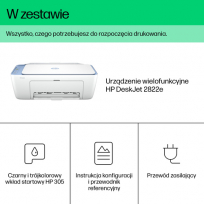 Urządzenie wielofunkcyjne HP DeskJet 2822e All-in-One A4 Color WiFi USB Print Copy Scan