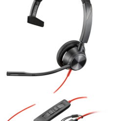 Słuchawki HP Poly Blackwire 3315 Monaural USB-C Headset +3.5mm Plug +USB-C/A Adapter