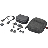 Słuchawki HP Poly Voyager Free 60 UC Carbon Black Earbuds +BT700 USB-C Adapter +Basic Charge Case