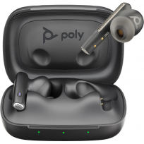 Słuchawki HP Poly Voyager Free 60 UC M Carbon Black Earbuds +BT700 USB-C Adapter +Basic Charge Case