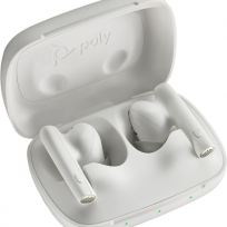 Słuchawki HP Poly Voyager Free 60 UC M White Sand Earbuds +BT700 USB-A Adapter +Basic Charge Case