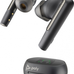 Słuchawki HP Poly Voyager Free 60+ UC Carbon Black Earbuds +BT700 USB-A Adapter +Touchscreen Charge Case