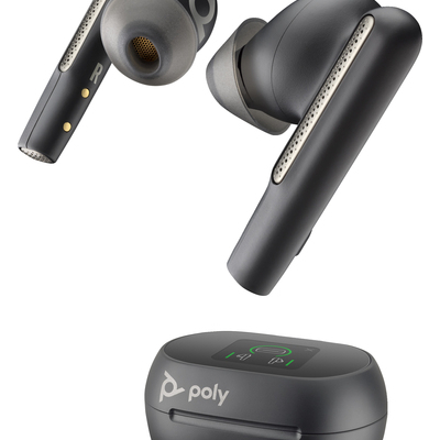 Słuchawki HP Poly Voyager Free 60+ UC Carbon Black Earbuds +BT700 USB-A Adapter +Touchscreen Charge Case