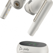 Słuchawki HP Poly Voyager Free 60+ UC M White Sand Earbuds +BT700 USB-A Adapter +Touchscreen Charge Case