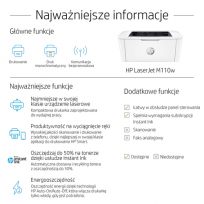 Drukarka HP LaserJet M110w Mono B/W laser A4 USB WIFI Bluetooth