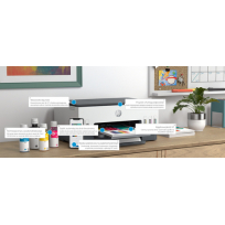 Drukarka HP Smart Tank 670 All-in-One A4 Color WIFI Print Scan Copy Inkjet 12/7ppm