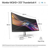 Monitor HP 738pu 37.5 WUHD HDMI DP Display