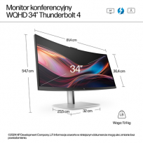 Monitor HP 734pm 34 WQHD HDMI DP Display