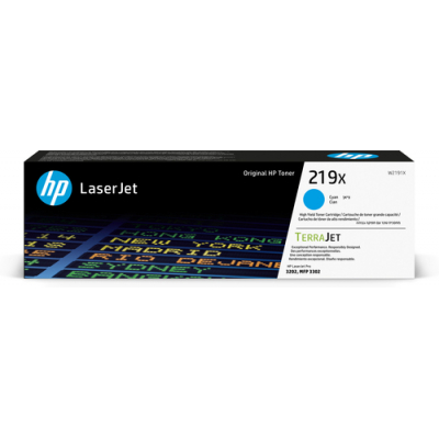 Toner HP 219X High Yield Cyan Original LaserJet Toner Cartridge