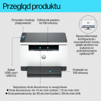 Urządzenie wielofunkcyjne HP LaserJet MFP M234d A4 mono B/W Duplex laser A4 29ppm Wi-Fi Ethernet USB 