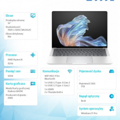 Laptop HP EliteBook X G1a AMD Ryzen AI 7 PRO 360 14 WUXGA 32GB 1TB SSD W11P