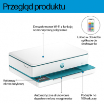 Urządzenie wielofunkcyjne HP Envy 6122e All-in-One Color Inkjet 10/7ppm Print Scan Copy Printer