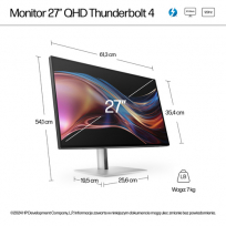 Monitor HP S7 Pro 727pu 27 QHD Thunderbolt DP HDMI