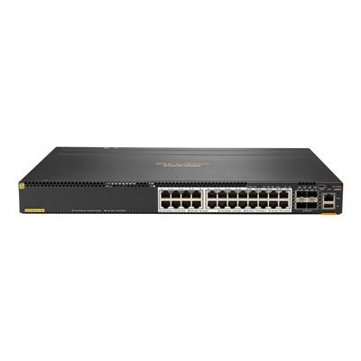 Switch HP Aruba 6300M Switch 24 Port Smart Rate 1/2.5/5/10G Class 6 PoE and 2 Port 50G and 2 Port 25G Layer 3 Stackable 1U One Touch