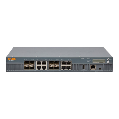 Punkt dostępowy HP Aruba 7030   8p Dual Pers 10/100/1000BASE-T/1GBASE-X SFP 64 AP and 4K Clients Controller