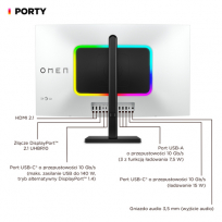 Monitor HP OMEN Transcend 31.5 QD-OLED UHD 240Hz 250cd/m2 0.03ms 2xHDMI DP