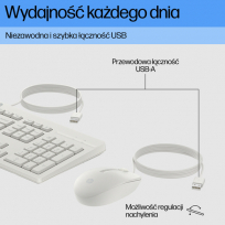 Zestaw Klawiatura + mysz HP 225 G2 biała