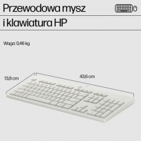 Zestaw Klawiatura + mysz HP 225 G2 biała