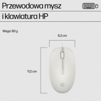 Zestaw Klawiatura + mysz HP 225 G2 biała
