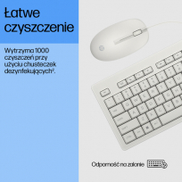 Zestaw Klawiatura + mysz HP 225 G2 biała