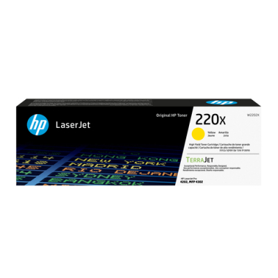 Toner HP 220X Yellow Original LaserJet Cartridge