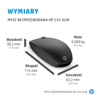 Mysz bezprzewodowa HP 235 Slim Wireless Mouse