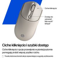 Mysz bezprzewodowa HP 410 Quiet maple