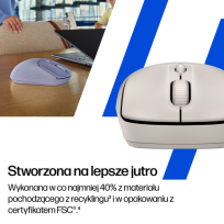 Mysz bezprzewodowa HP 410 Quiet maple